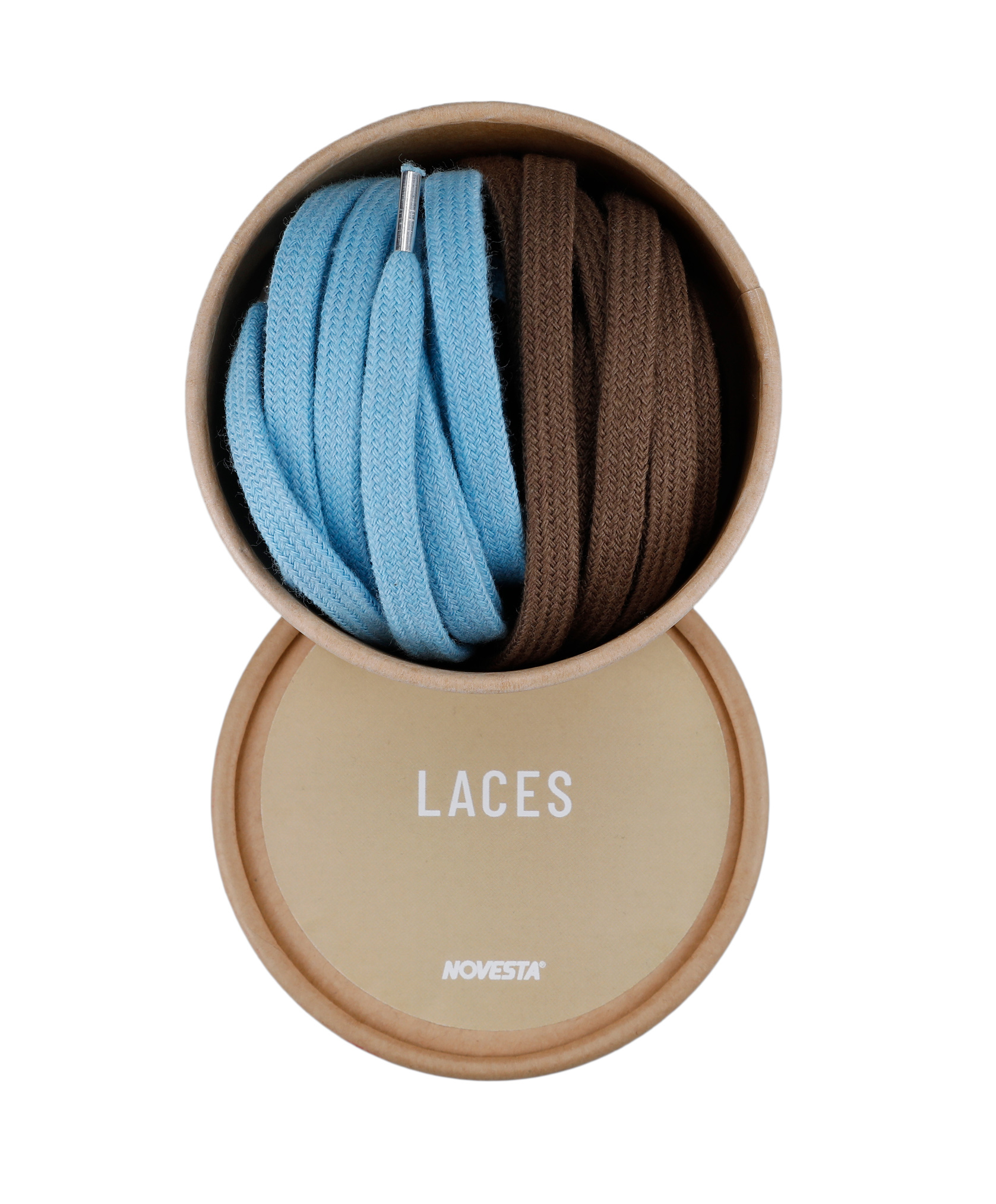 Obrázek COTTON LACES 40 BRWN/09 SKY BL