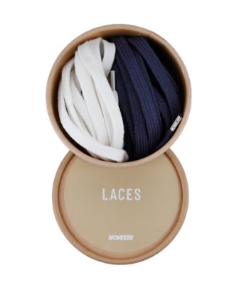 Obrázek COTTON LACES 10 WHITE/27 NAVY