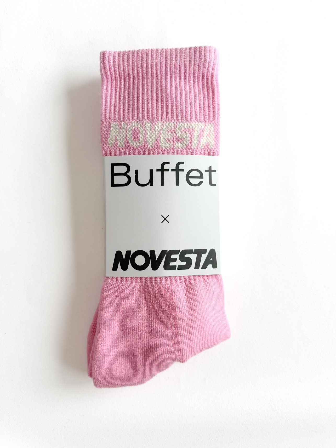 Obrázek Buffet x Novesta Rib logo socks pink